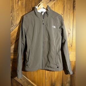 The North Face Women’s Apex Tan Khaki Jacket Fleece lined size XL Windbreaker
